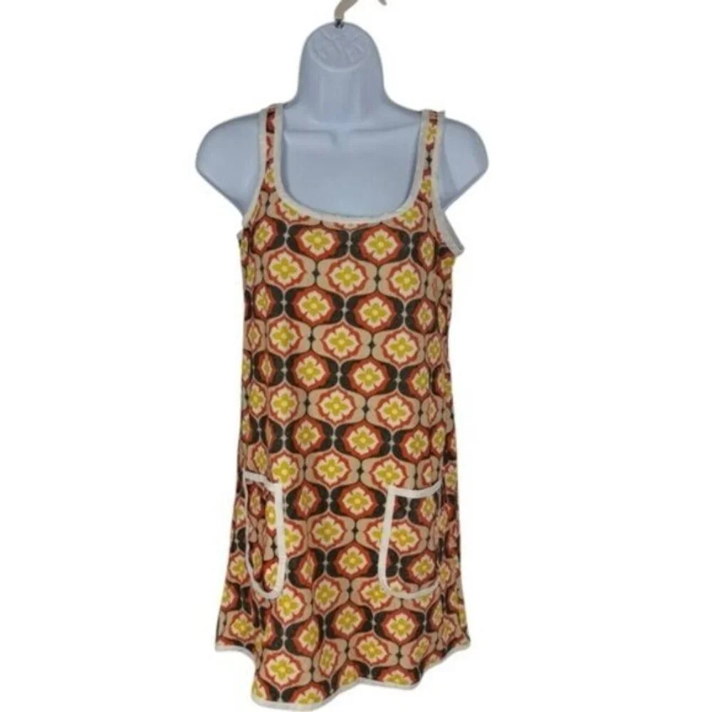 Tuckernuck Beach NEW Twiggy Buds Mini Terry Dress Swim Orange Cover Up Size M - Picture 3 of 11